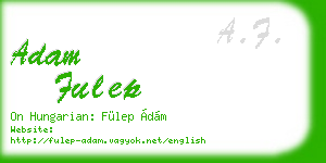 adam fulep business card